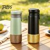 Portable Bottle Sleeve for Commute Silicone Cup Boot, Fish Scale Pattern Decor, Soft Elastic Water Protector Protective Sleeve, Anti-Slip Bottom Cover