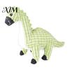 Safe Soft Gum Friendly Toys Dinosaur Plush Dog Toy, Built-in Sound Device, Teething Cleaning Durable Wear Resistant Pet Toy Chew Puppy Interactive