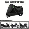 1Pc Oxford Cloth Motorcycle Scooter Cover Waterproof Sun Rain Protection Lock Hole Reflective Night Outdoor All Weather Use