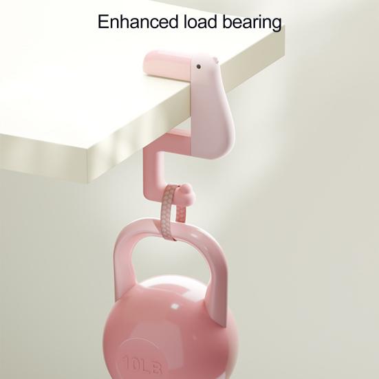 Handbag Hook Hanger for Table Portable Folding Under Desk Headphone Holder Cartoon Duck Purse Backpack Hanger