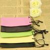 2Pcs Water-resistant Drawstring Storage Cloth Pouch Bag for Glasses Mobile Phone