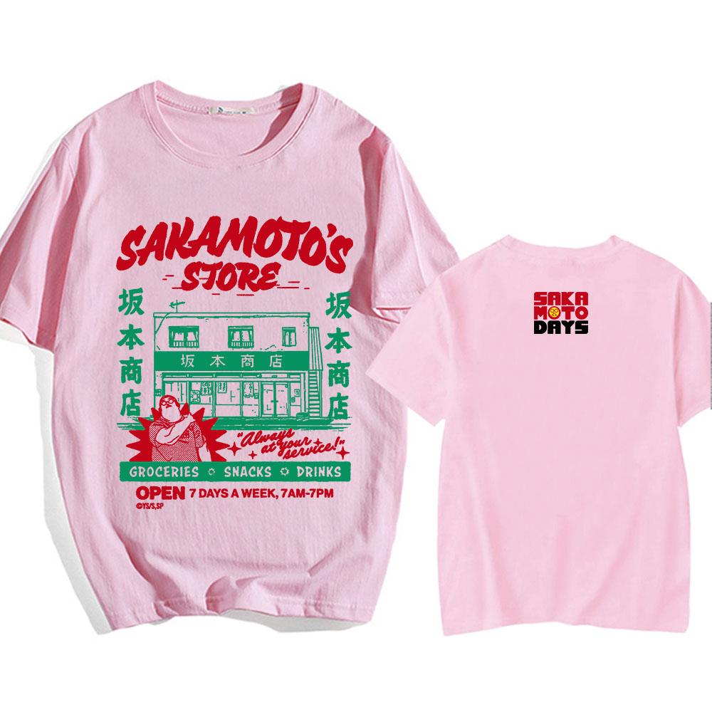 Sakamoto Days Manga Graphic Tshirts Short Sleeve Loose Cotton T-shirt Streetwear Unisex Casual O-neck Men/Women T Shirt Tops