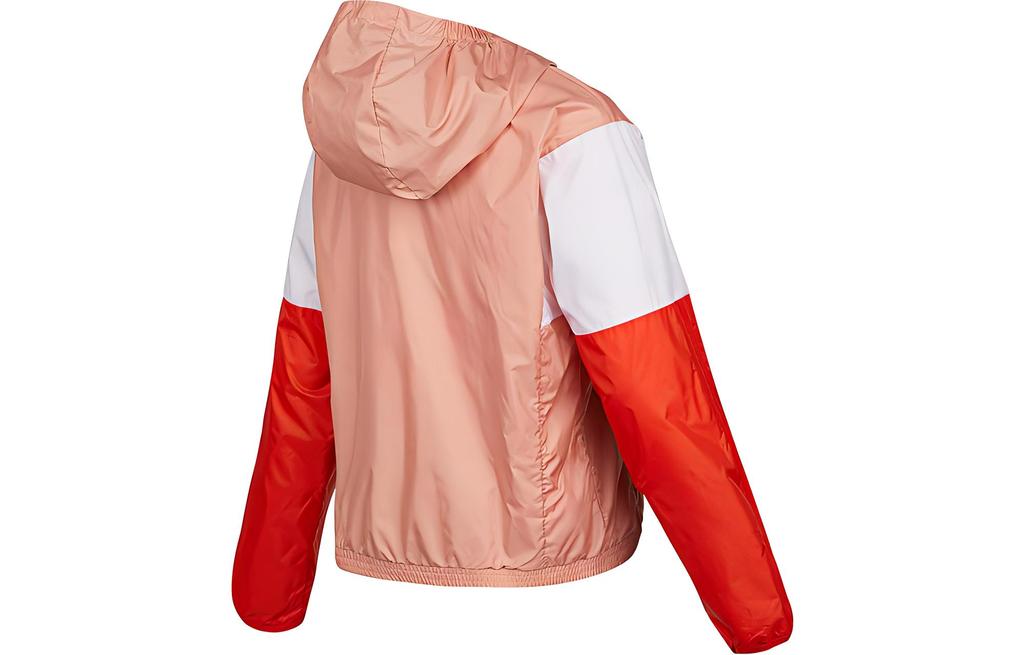 Adidas Jackets Women's Orange Pink Hooded Moderate Wind Shell H09721