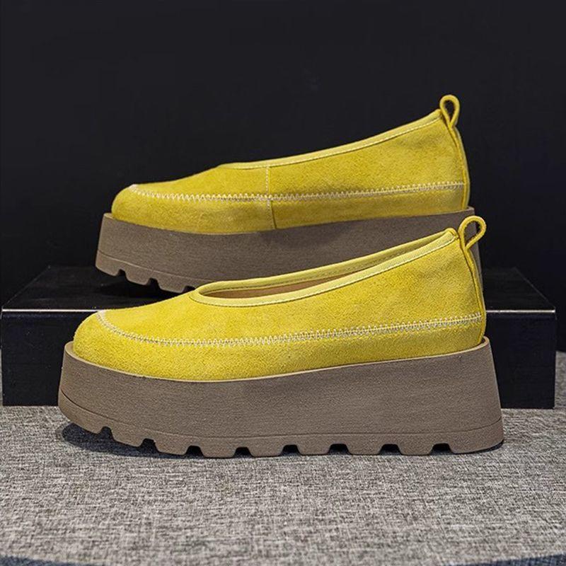 Thick-Soled Women's Platform Loafers Women  Loafers Casual High Heels Sneakers Shoes