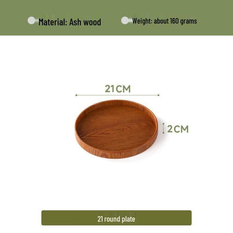 Yimao Minimalist Wooden Round Serving Tray