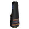 ZEYUAN Colorful 21" Soprano Ukelele Ukulele Bag Backpack Case with Adjustable Shoulder Strap and Durable Cotton Thick Padded Ethnic Style