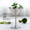 304 Stainless Steel Rose Gold Martini & Champagne Glass with Metal Stem