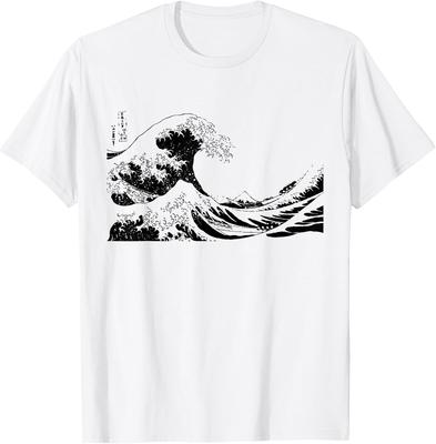 Great Wave of Kanagawa Inspired T-Shirt - Japan Art Design