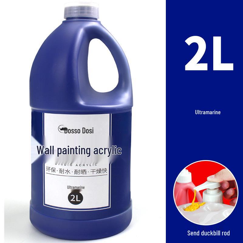 2L Acrylic Paint Bucket for Wall, Textile & Graffiti DIY Projects