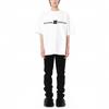 We11done Logo Mirror Reversed Short Sleeve T-Shirt Unisex Tops White WD-TT3-21-565-U-WH