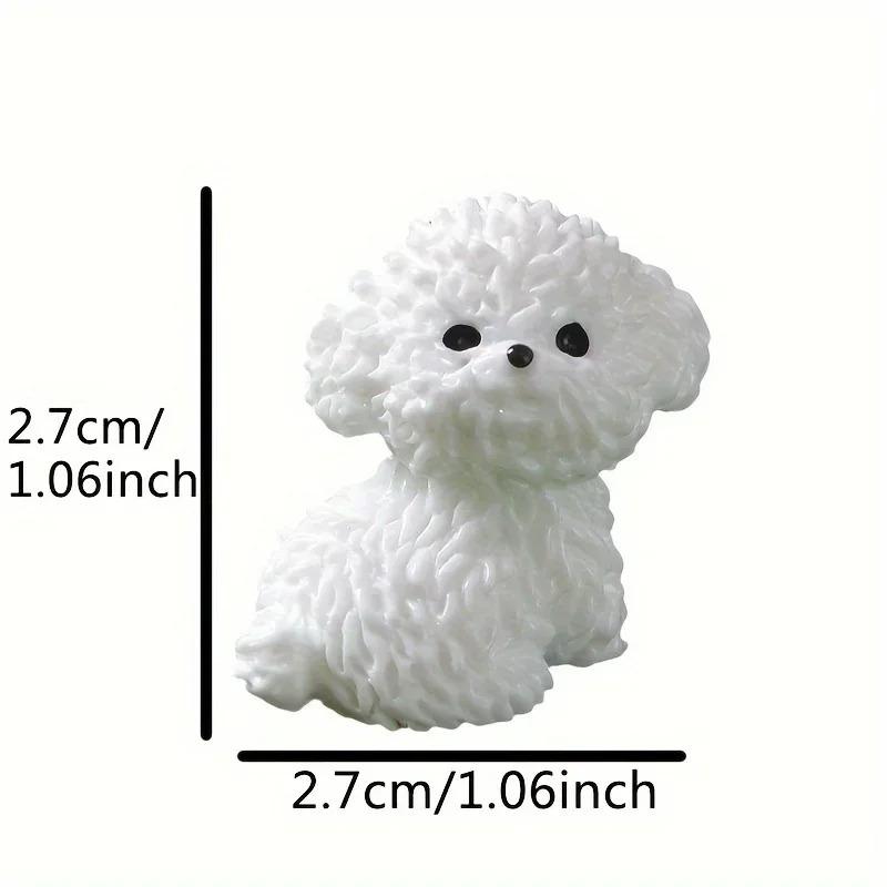 4pcs Cute mini dog dashboard decoration, car interior display accessories