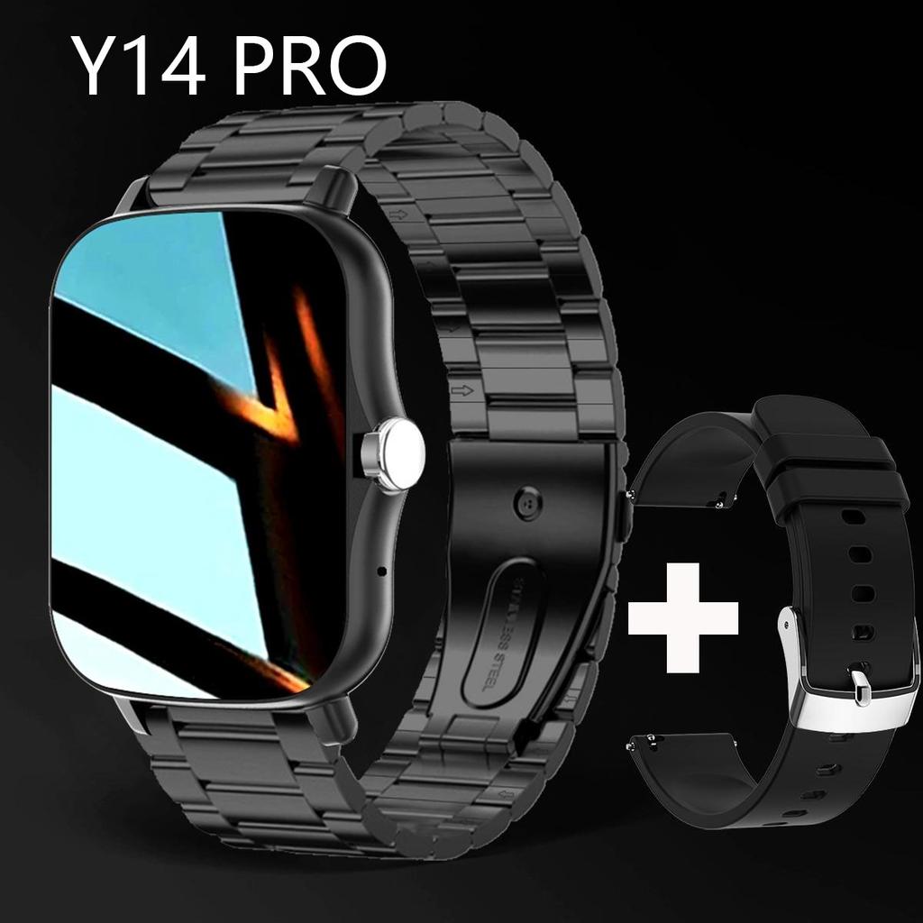 Y14 PRO Damen Smartwatch Herren 1,8" Farbdisplay Voll-Touch Fitness Tracker Herren Anruf Smart Clock Damen Für Android IOS