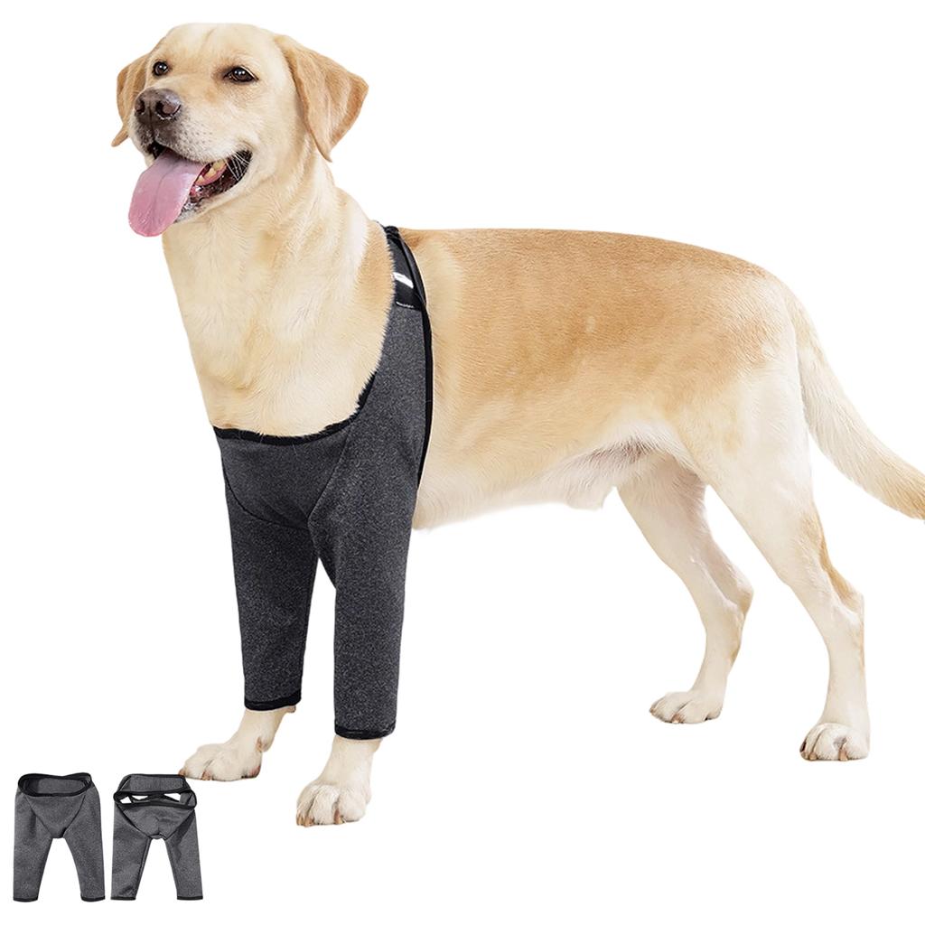 Hund Beinmanschette Knieprotektor Für Outdoor-Aktivitäten Und Postoperative Erholung Weicher Polyesterstoff Ellbogenstütze Bandage