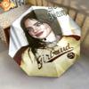 1 PC Automatic Folding Umbrella - Billie Eilish Custom Name Pattern, Portable & Foldable Design with 8 Ribs, Christmas Birthday Gifts