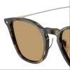 Armani Brand Logo Acetate Oval Sunglasses Men's Tortoiseshell