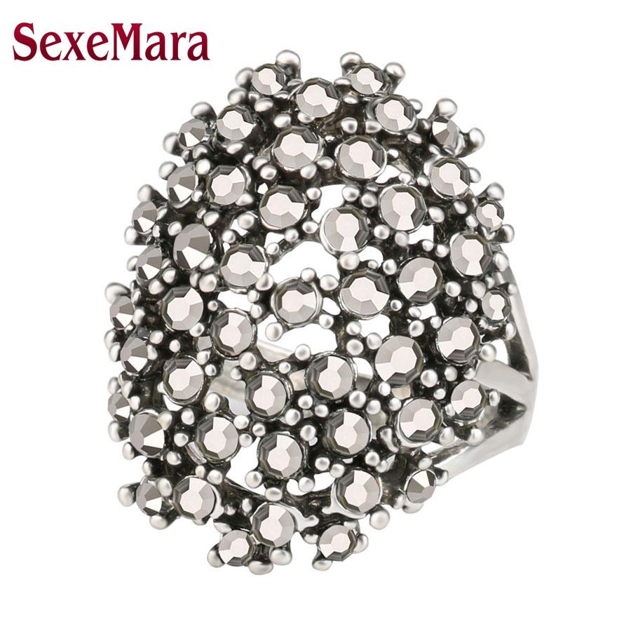 

Wholesale Wedding Engagement rings bague argent S femme Rings vintage rings jz233 punk anel bagues tendances anello 10 срібний