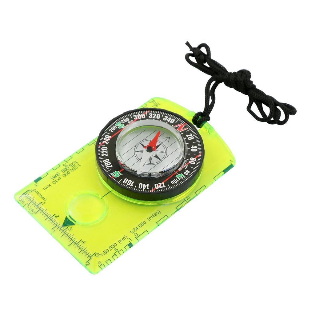 DC361 Multifunctional North-Seeking Compass & Copper Map Scale Ruler with Colored Cap Nail