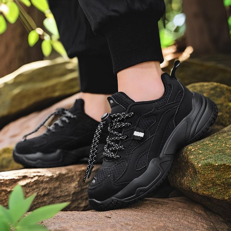 2025 new children's and boys' shoes summer mesh breathable sneakers non-slip medium and older children's boy dad trendy shoes