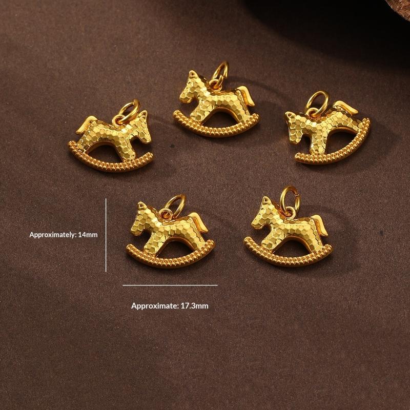 5Pcs Zinc Alloy Painted Pony Pendant Charms Diy Necklace Bracelet Earrings Accessorie