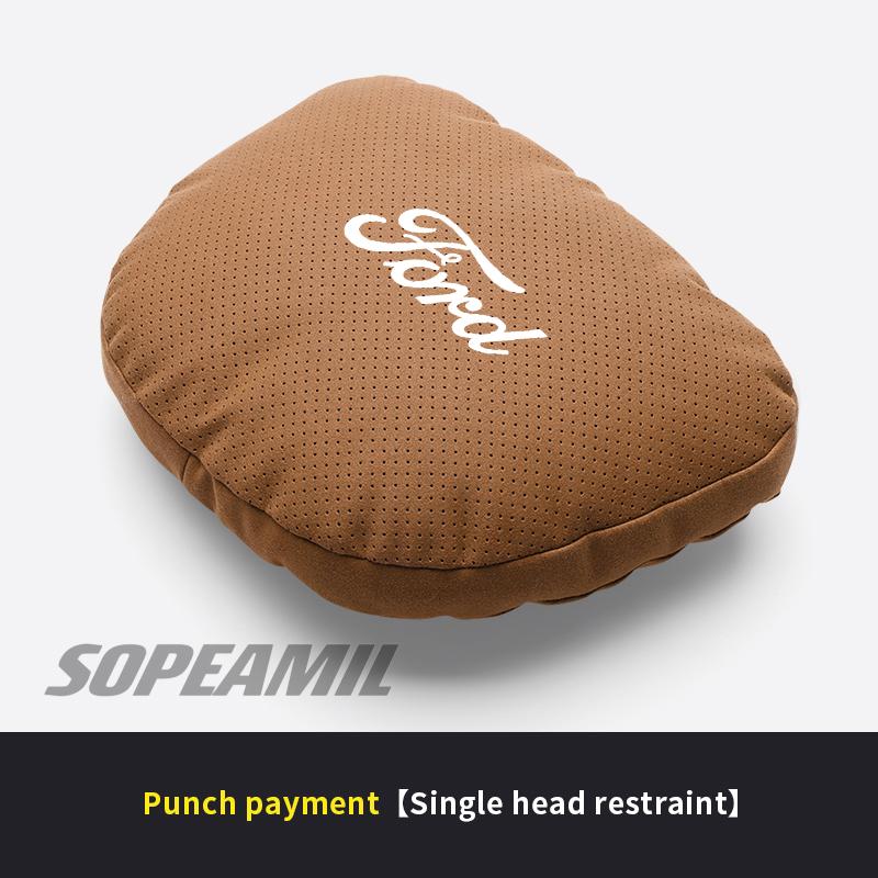 Car Headrest Neck Support Pillow Ford ST Ranger Fusion Mustang Kuga Fiesta EXPLORER EDGE Mondeo Focus Seat Lumbar Cushion Pillow