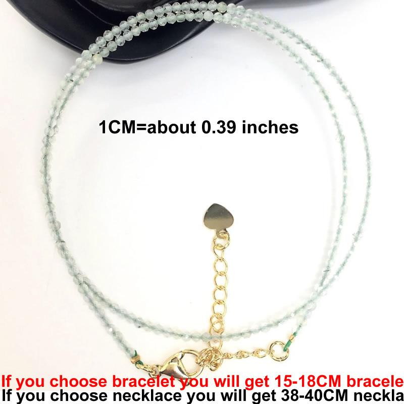 Cutting Flash Beads Gemstones for Men and Women Necklace Bracelet Crystal Quartz agate Choker Jewelry Party Gift Fashion 2-3mm