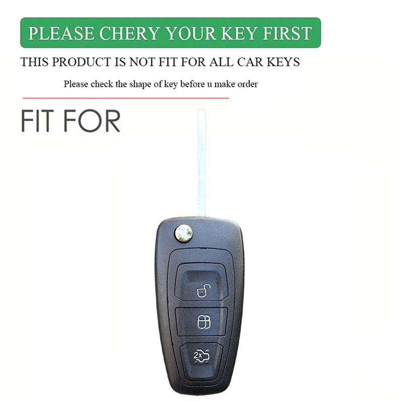 3 Button Silicone Car Remote Key Fob Cover Case For Ford Ranger C-Max S-Max Focus Mk3 Galaxy Mondeo Transit Tourneo Custom