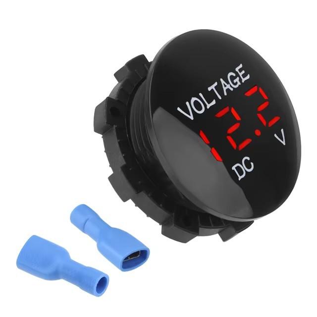 Led Display Voltage Meter Tester DC 12V-24V Mini Digital Voltmeter Ammete For Car Auto Motorcycle Boat ATV Truck Refit