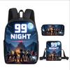Classic 99 days in the forest 3D Printed 3pcs/Set pupil School Bags Laptop Daypack Backpack Inclined shoulder bag Pencil Case