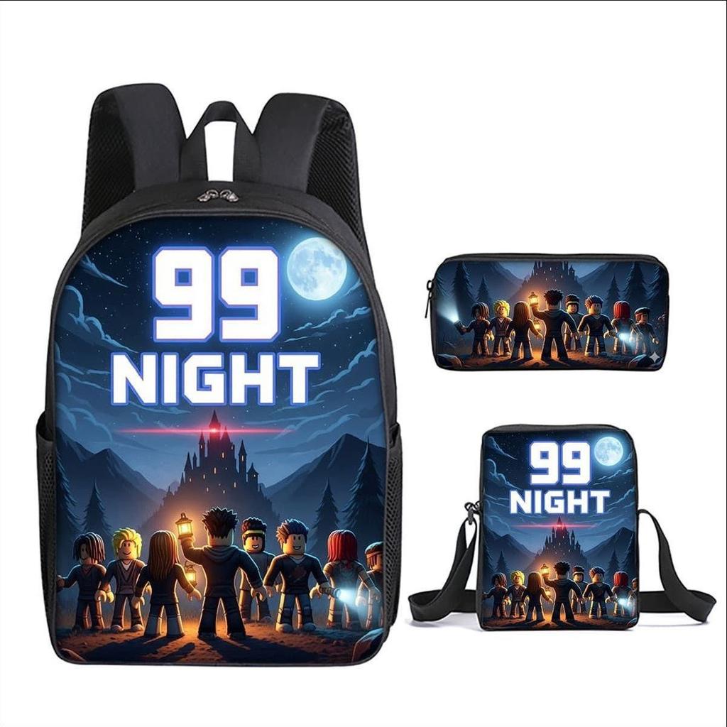 Classic 99 days in the forest 3D Printed 3pcs/Set pupil School Bags Laptop Daypack Backpack Inclined shoulder bag Pencil Case