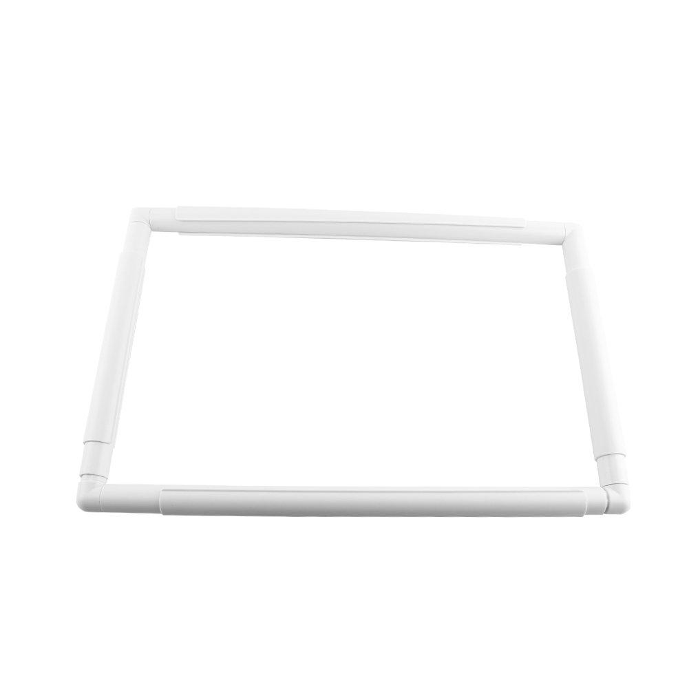 Large Rectangular Plastic Clip Frame for Embroidery, Cross Stitch, and Quilting Needle Point Tools (43.1*27.9cm)