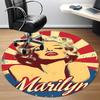 1pc Marilyn Iconic Icon Office Round Area Rug, Under Office Chairs Bedroom Living Room Home Decor a1022331