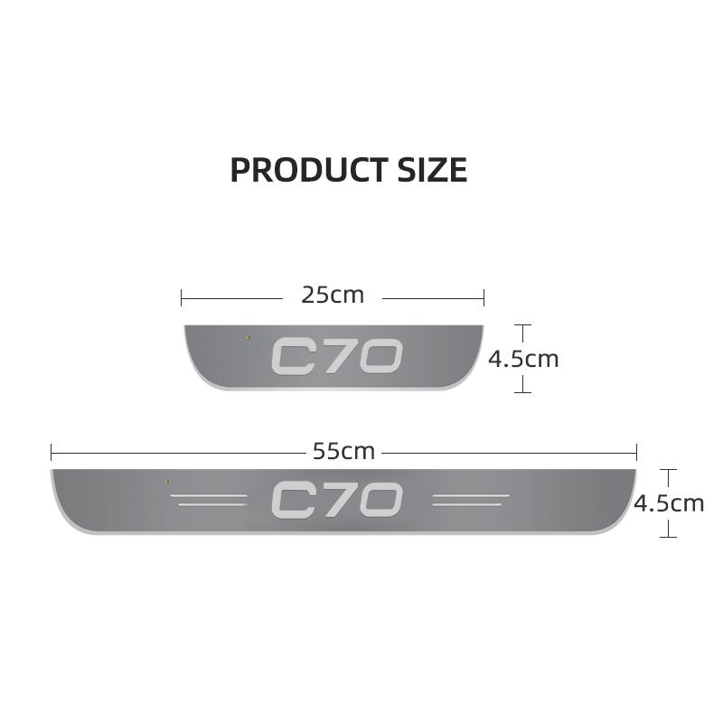 Suitable for Volvo XC40 xc60 xc90 V40 V90 V60 S60 S80 S90 car door sill light wiring free door welcome light accessories