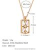 MamacitaSlay Classic 316L Stainless Steel Zircon Star Necklace Party Waterproof Jewelry Women's Elegant 18K Gold Plated Necklace
