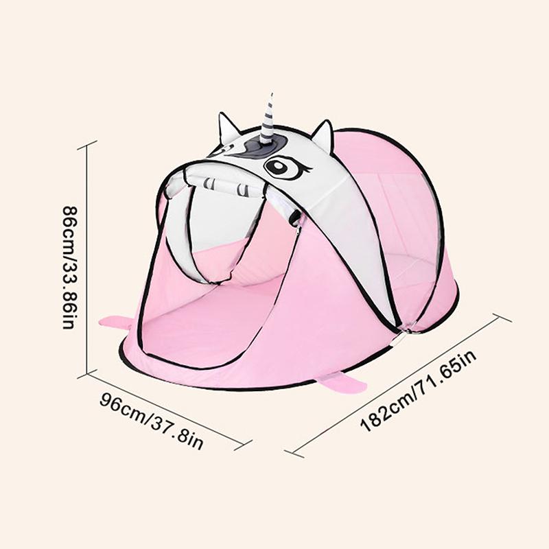 Namiot Pop Up Zabawka Plenerowy Wewnętrzny Siatka Basen z Kulami dla Niemowląt Dropship Przenośny Namiot dla Dzieci Tygrys Kreskówkowe Zwierzę Dziecięcy Domek do Zabawy