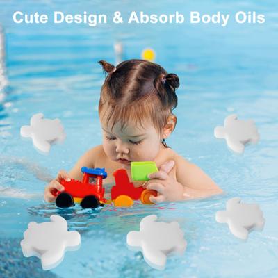 10 Stück Poolschwamm Ölabsorber Whirlpool Schaumabsorber Meeresschildkröte Krake Seestern Blume Schwimmender Filterschwamm Schaumentferner für Schwimmbäder Spas