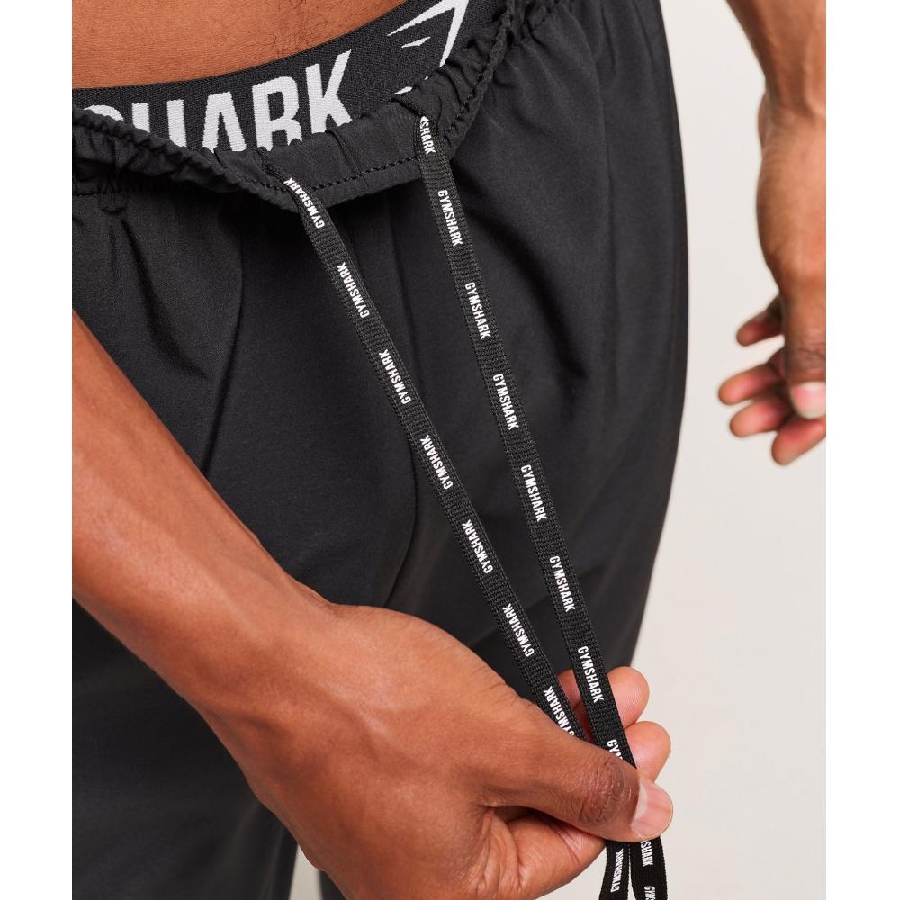 Gymshark Arrival Woven Tall Joggers Czarne A1c9e Bb2j