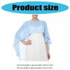 Sciarpa a scialle elegante con scollo a wrap e design facile da drappeggiare per donne, per banchetti, appuntamenti e occasioni casual e formali