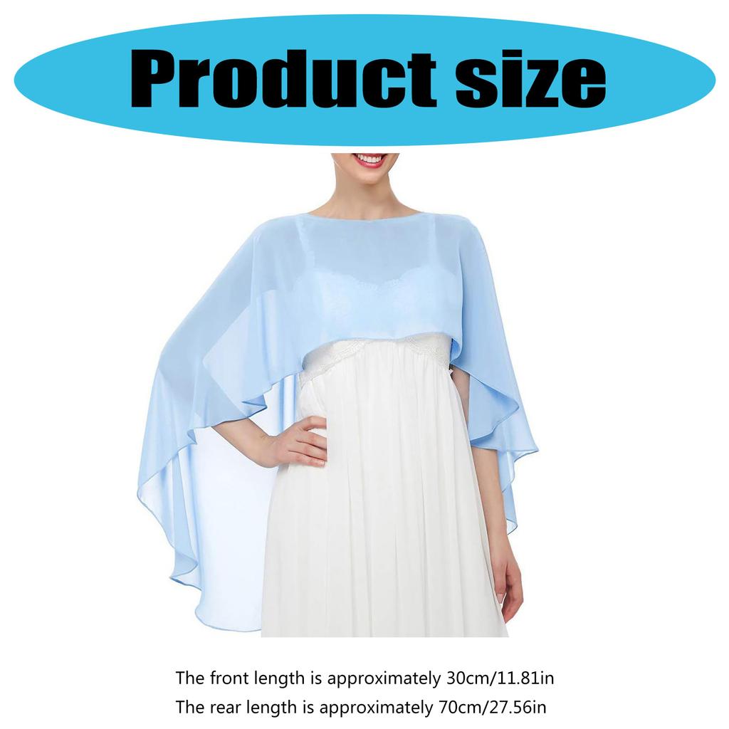 Sciarpa a scialle elegante con scollo a wrap e design facile da drappeggiare per donne, per banchetti, appuntamenti e occasioni casual e formali