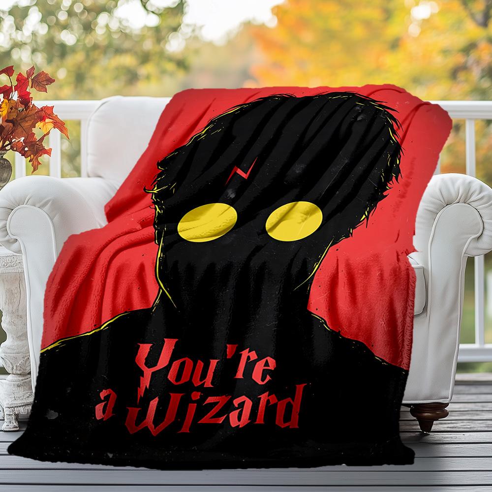 1pc wizard you're a Harry Potter Outdoor Flannel Throw Blanket All Season Soft Warmth,Home Decor 1031164