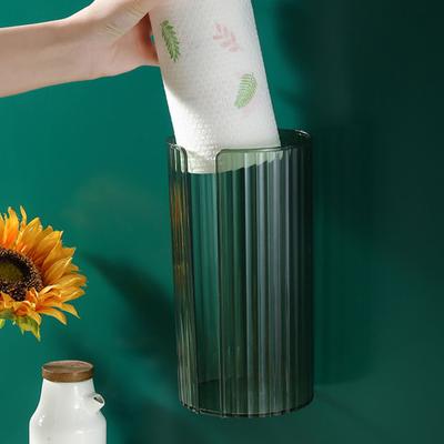 Space Saving Minimalist Simple Style Transparent Kitchen Roll Box Container Organizer Paper Towel Roll Holder