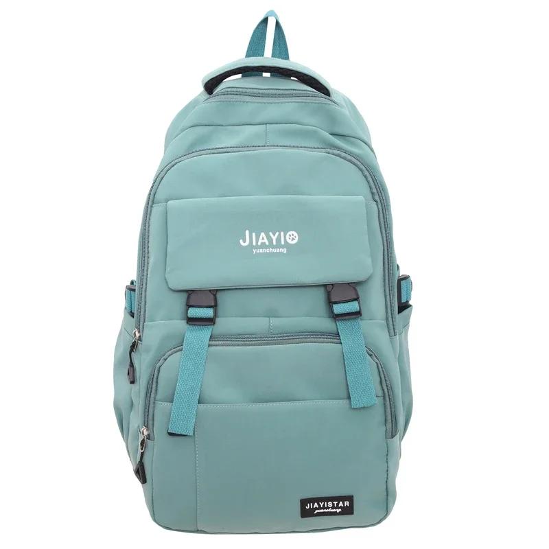 Large capacity women's backpacks hot sale zipper casual versatile simplicity ladies bag