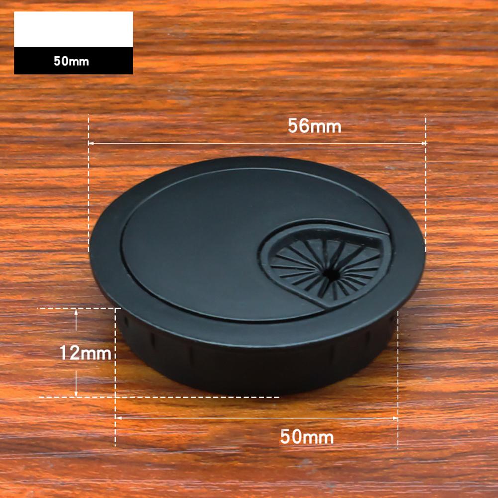 Zinc Alloy Cable Hole Cover 50mm/60mm/80mm Computer Metal Grommet Desk Table Cable Tidy Outlet Wire Cover For Home Office