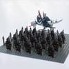 New 21Pcs Solider Uruk Hai Army Figrues King Angmar With Fell Beasts Shield Sword Bow Spear Weapons Kid Toys