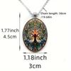 Pendant Tree of Life Oval, Elegant Vintage Romantic Jewelry Necklace