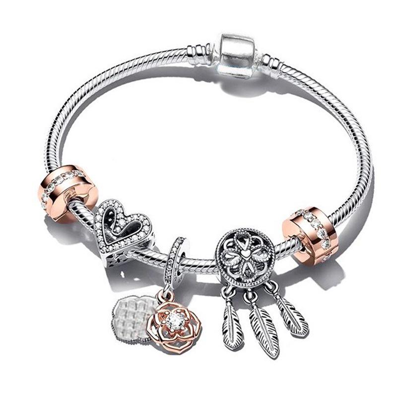 

Exclusive Charm Bracelet: Valentine s & Mother s Day Gift for the One You Love 19cm