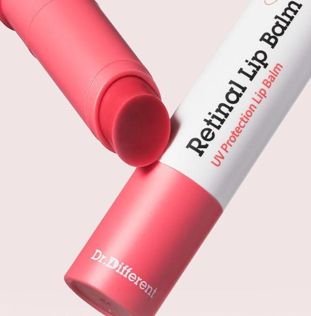Retinal Lippenbalsam für volle und glatte Lippen (Klar & Rosafarben getönt)