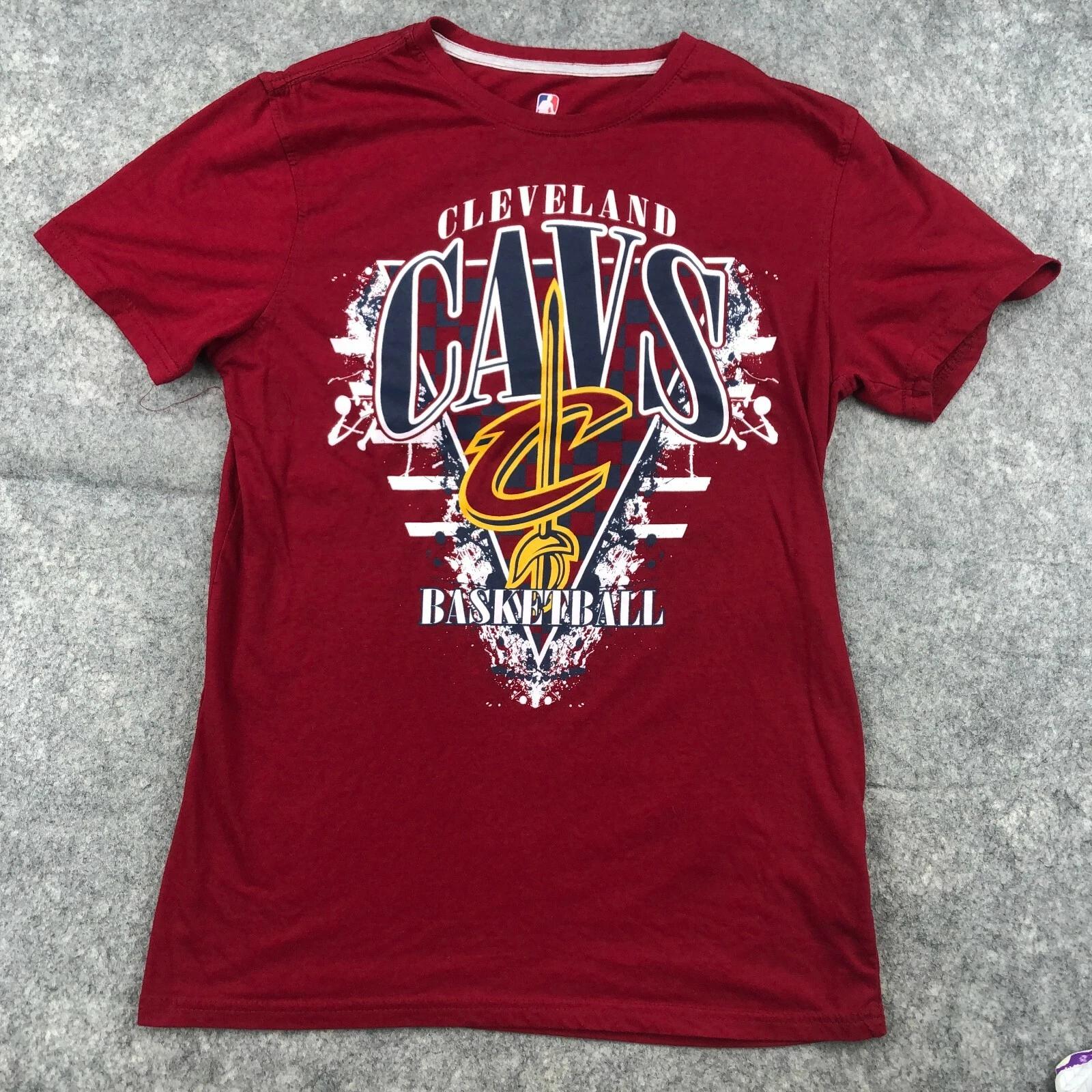 Мужская футболка Cleveland Cavaliers, размер Medium, бордовая, с коротким рукавом, с графикой, большой логотип NBA 2XL