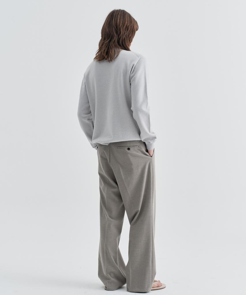 EZIO Half Mock Neck Knit_Grey