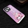 N-NIKKES Doro Phone Case For IPhone 17 Air 16 E Pro Max 15 14 13 Mini 12 Pro 11 Max Plus Black Glass Cover