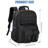 Storage Bag Tool Backpack Heavy Duty Hard Bottom with Multiple Pockets Work Tool Backpack for Technician Electrician Carpenter